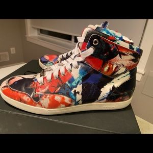 Christian Dior Multicolor Men High Top Sneakers